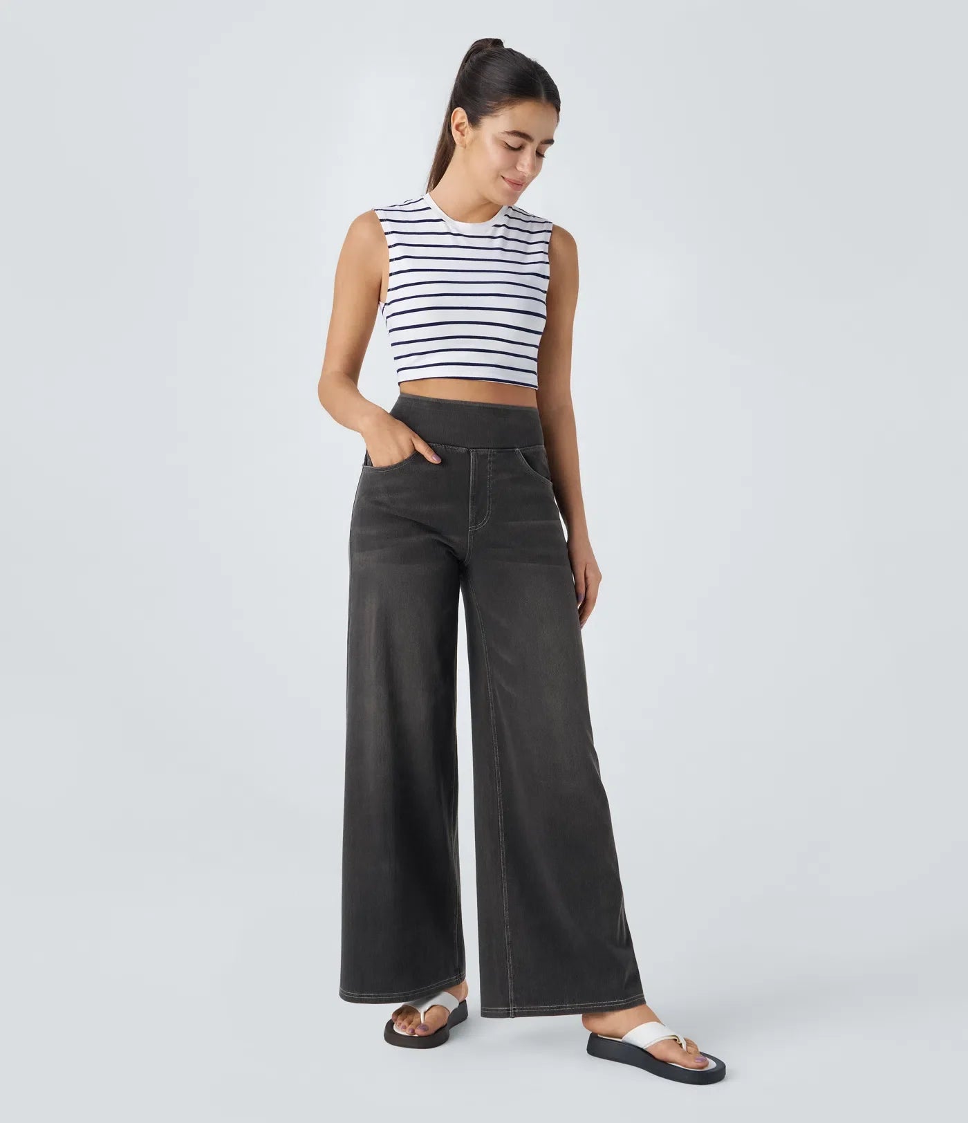 Alice™ | Pantalon taille haute confortable – Confiance à chaque mouvement