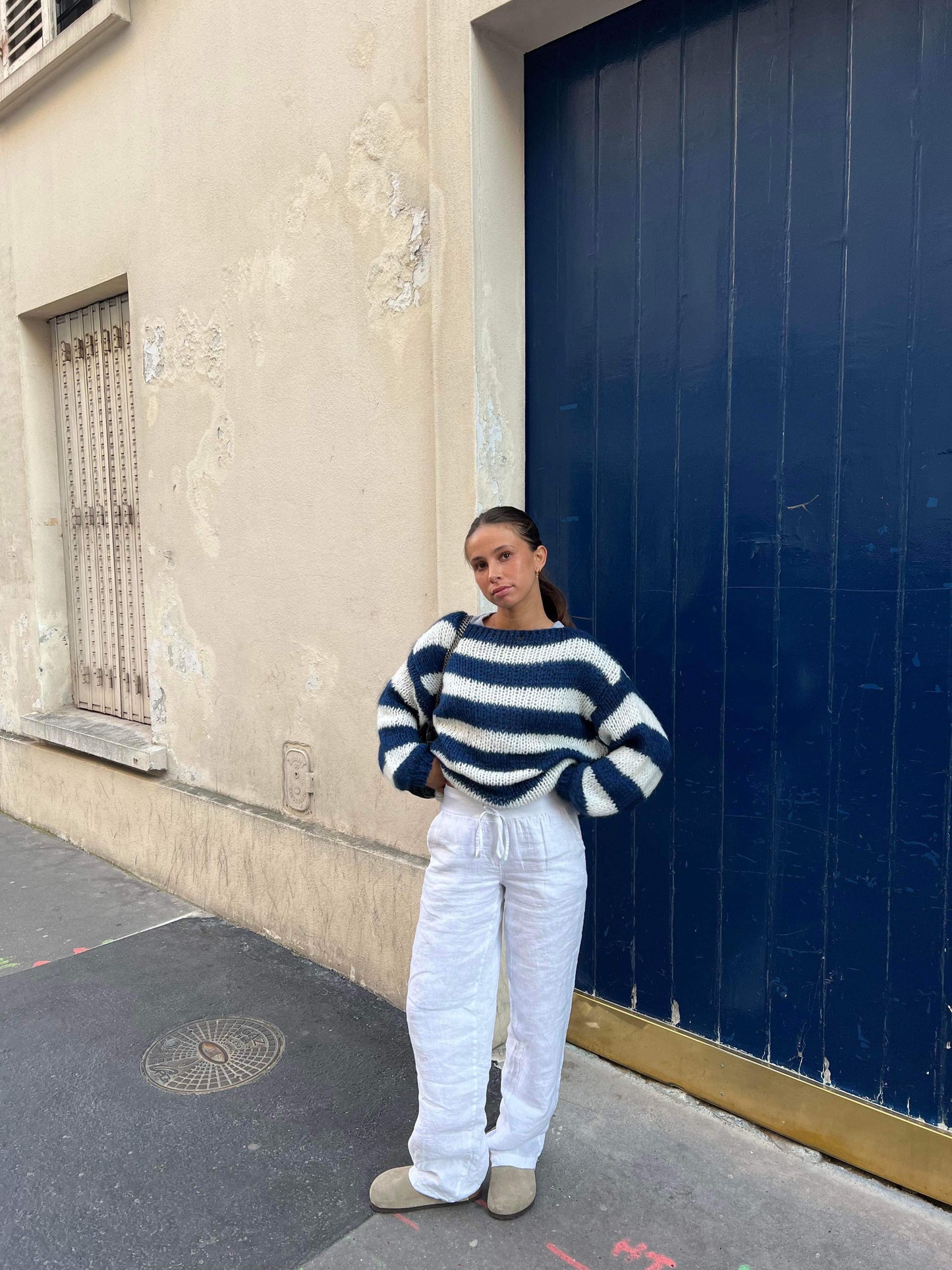 🇫🇷 Elise™ | Pull Rayé Élégant et Confortable