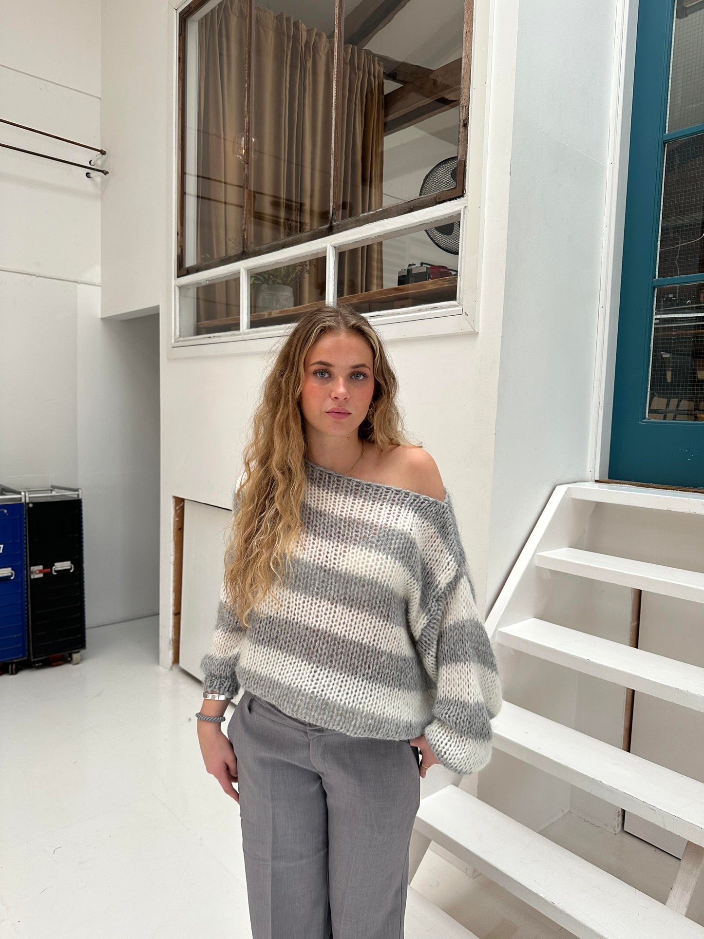 🇫🇷 Elise™ | Pull Rayé Élégant et Confortable