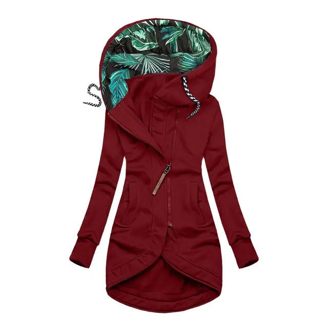 Claire - Manteau d’hiver asymétrique long