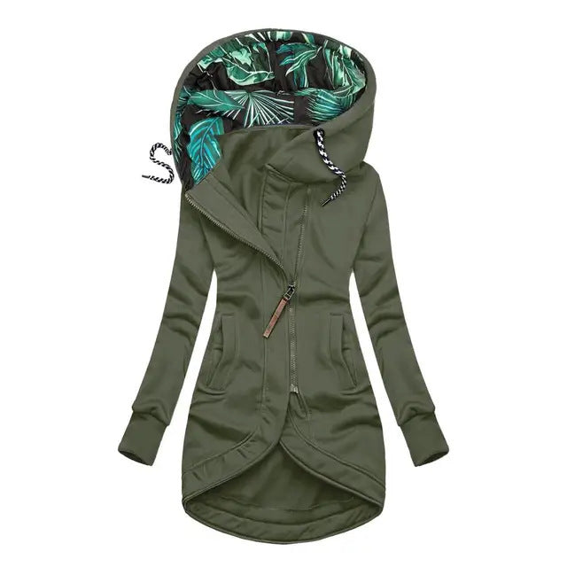 Claire - Manteau d’hiver asymétrique long