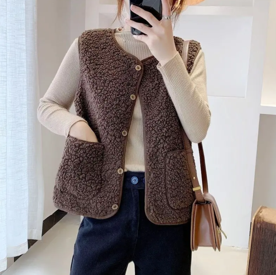 🇫🇷 Inés™ | Veste Teddy Douce – Chaleur & Style Réunis