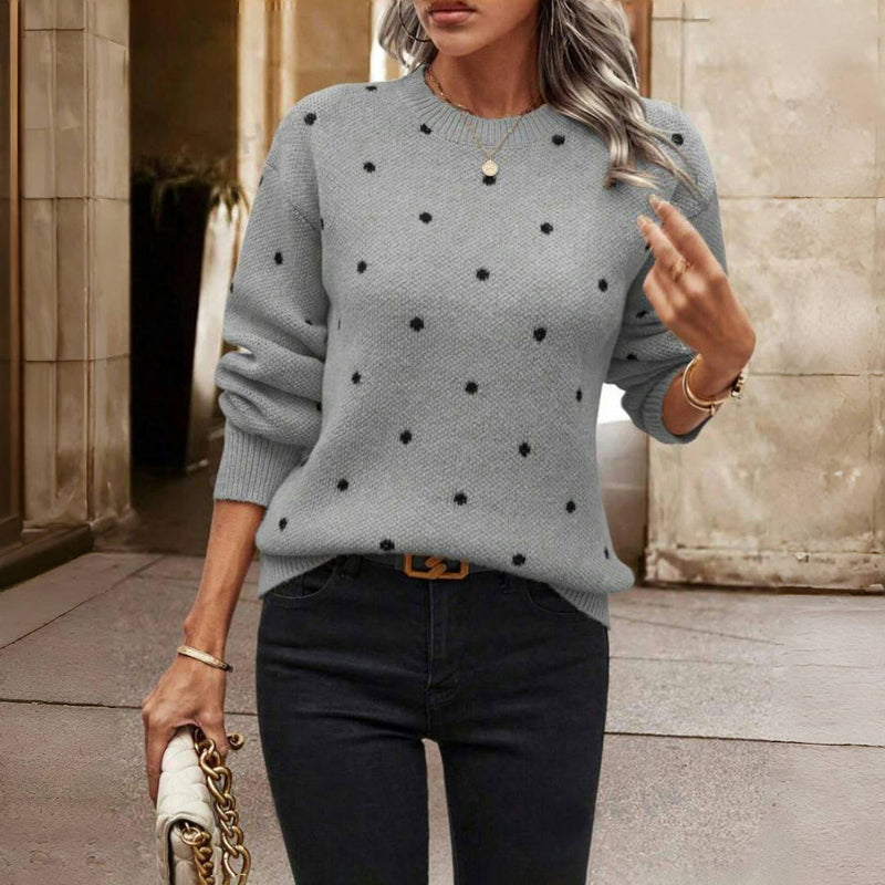 🇫🇷 Gabrielle™ | Pull à Pois Élégant