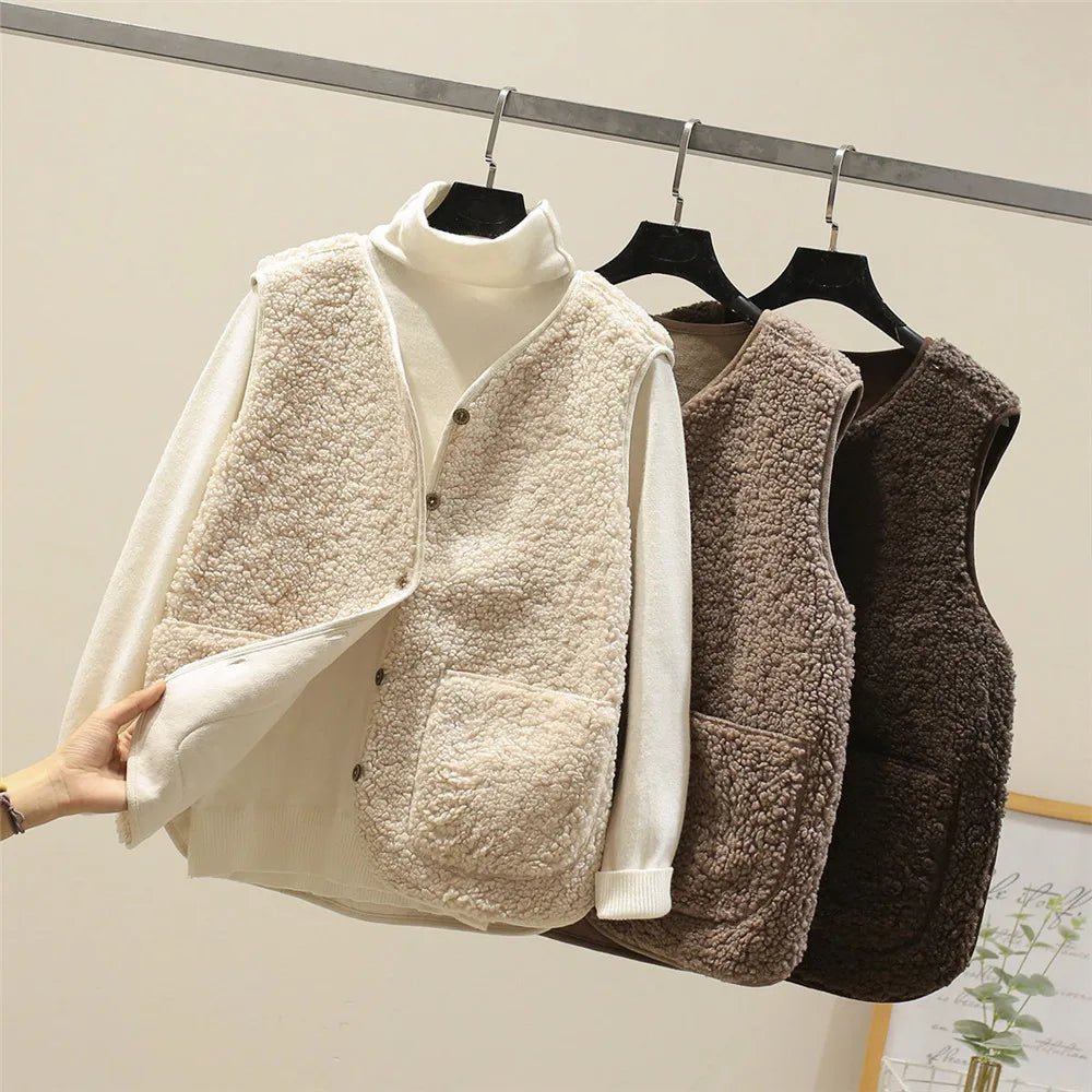 🇫🇷 Inés™ | Veste Teddy Douce – Chaleur & Style Réunis