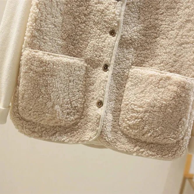 🇫🇷 Inés™ | Veste Teddy Douce – Chaleur & Style Réunis