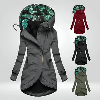 Claire - Manteau d’hiver asymétrique long